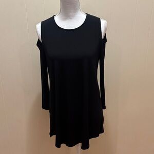Alfani Black Cold Shoulder Women's Top